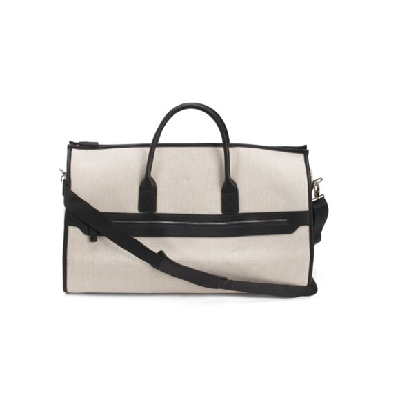 BROUK AND CO Black Canvas Capri 2-in-1 Garment And Duffel Bag - Picture 1 of 2